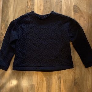 Boxy Black Forever 21 Long Sleeve Shirt